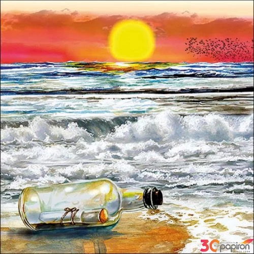 Szalvéta Ambiante Message In The Bottle papírszalvéta 33x33cm,20db-os