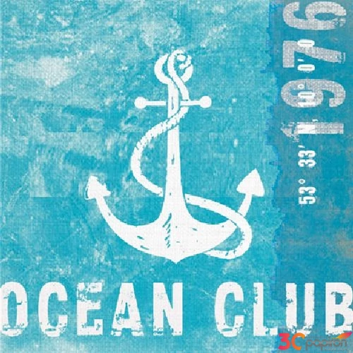 Szalvéta Ambiante Ocean Club papírszalvéta 33x33cm,20db-os