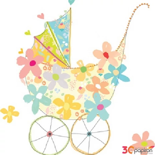 Szalvéta Ambiante Oh Baby! papírszalvéta 33x33cm,20db-os