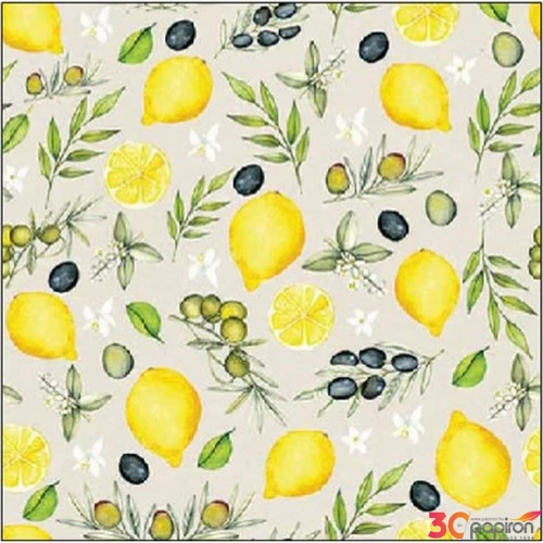 Szalvéta Ambiante Olives and lemon papírszalvéta 25x25cm,15db-os