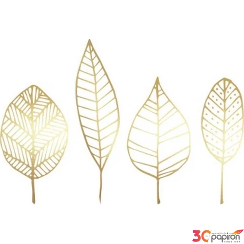 Szalvéta Ambiante Pure Godl Leaves papírszalvéta 33x33cm,20db-os