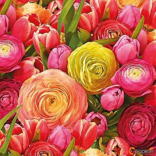 Szalvéta Ambiante Ranunculus papírszalvéta 33x33cm,20db-os