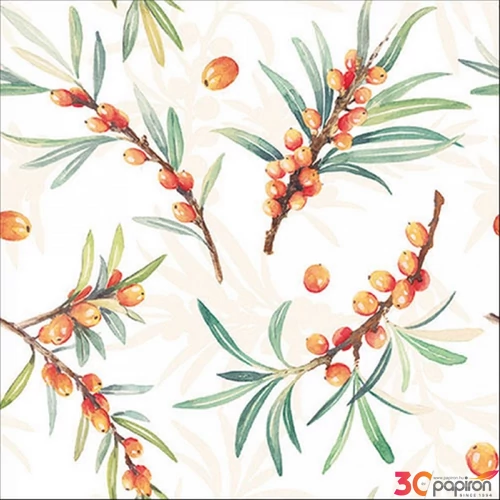 Szalvéta Ambiante Sea buckthorn papírszalvéta 33x33cm,20db-os