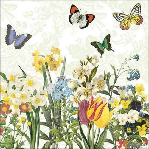 Szalvéta Ambiante Spring Bloomers papírszalvéta 33x33cm,20db-os