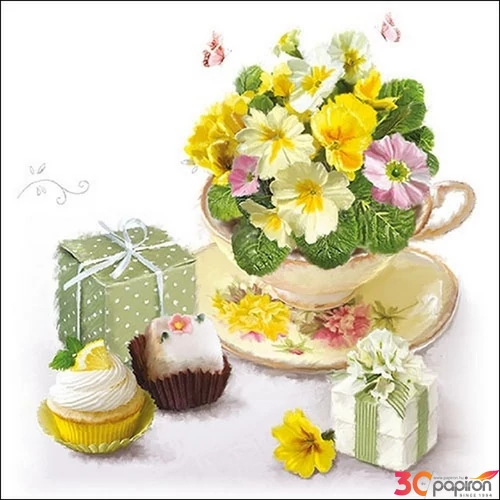 Szalvéta Ambiante Tea Surprise papírszalvéta 33x33cm,20db-os