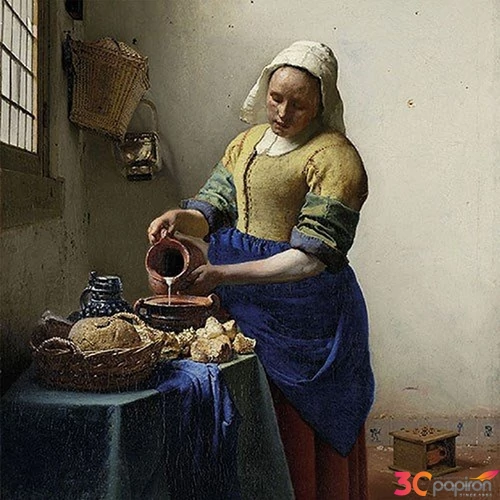 Szalvéta Ambiante The Milkmaid , Vermeer papírszalvéta 33x33cm,20db-os