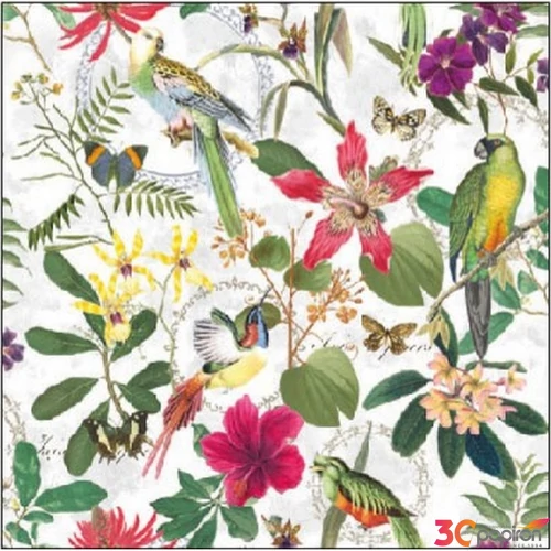 Szalvéta Ambiante Tropical Jungle papírszalvéta 25x25cm,15db-os