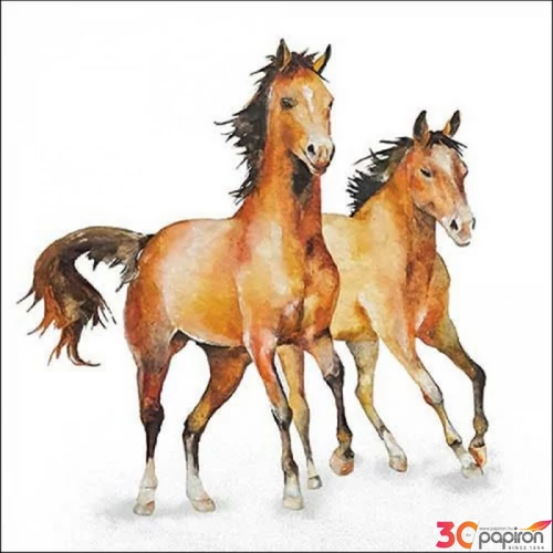 Szalvéta Ambiante Widl horses papírszalvéta 33x33cm,20db-os