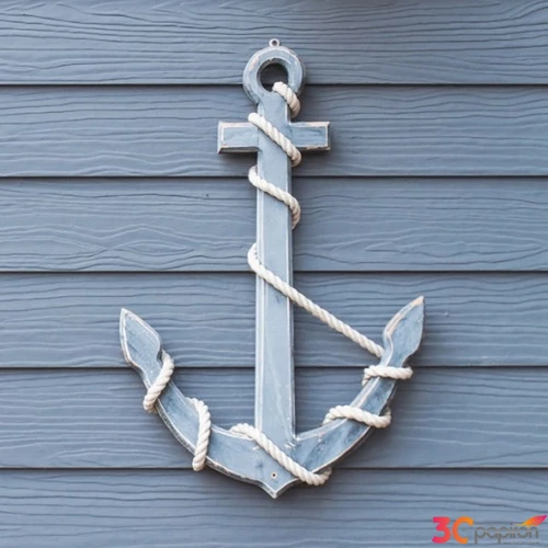 Szalvéta Ambiante Wooden Anchor blue papírszalvéta 33x33cm,20db-os