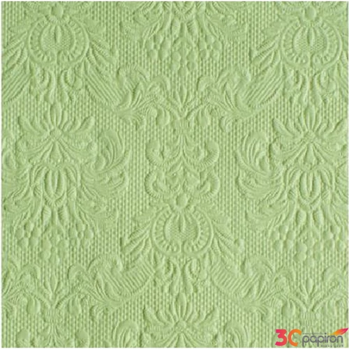 Szalvéta Ambiente Elegance Pale Green dombornyomott 33x33cm 3rétegű 15db/csom