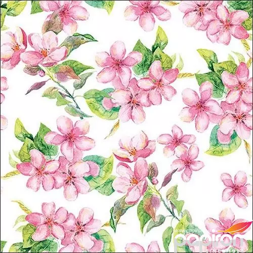 Szalvéta Ambiente 33x33cm Cherry Blossom Rose 20db-os 3 rétegű