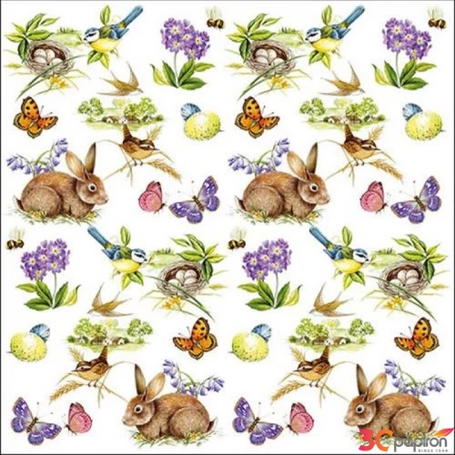 Szalvéta Ambiante Easter Feeling papír papírszalvéta 33x33cm,20db-os