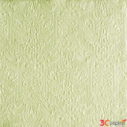 Szalvéta Ambiente Elegance Elegance Pearl Green, dombornyomott 33x33cm 3rétegű 15db/csom