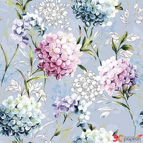 Szalvéta Ambiante Horana Blue papírszalvéta 33x33cm,20db-os