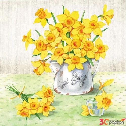 Szalvéta 33x33cm Ambiente Narcissus,20db-os