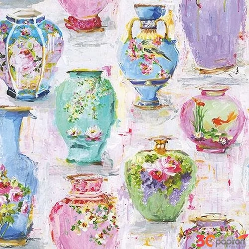 Szalvéta Ambiante Vases papírszalvéta 33x33cm,20db-os