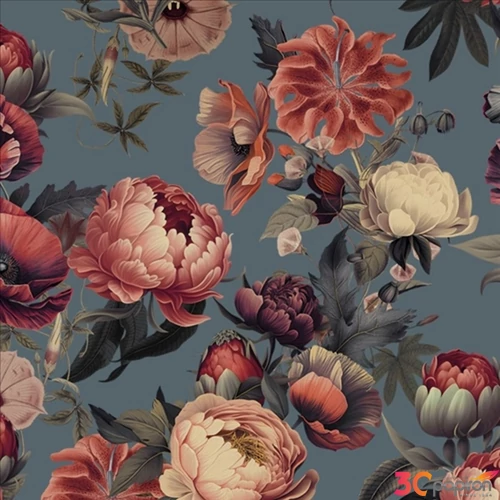 Szalvéta Ambiente Amsterdam Floral papírszalvéta 33x33cm,20db-os