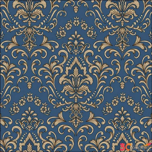 Szalvéta Ambiante Baroque ornament blue papír papírszalvéta 33x33cm,20db-os