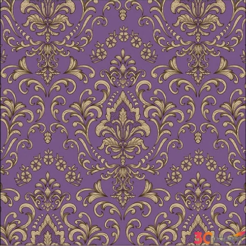Szalvéta Ambiante Baroque ornament purple papír papírszalvéta 33x33cm,20db-os
