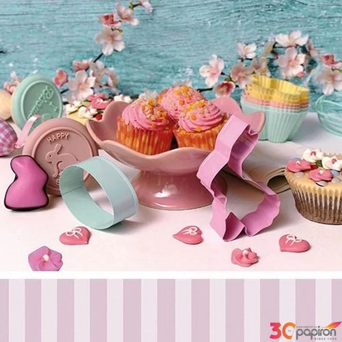 Szalvéta Ambiante Easter Bakery lila papírszalvéta 33x33cm,20db-os