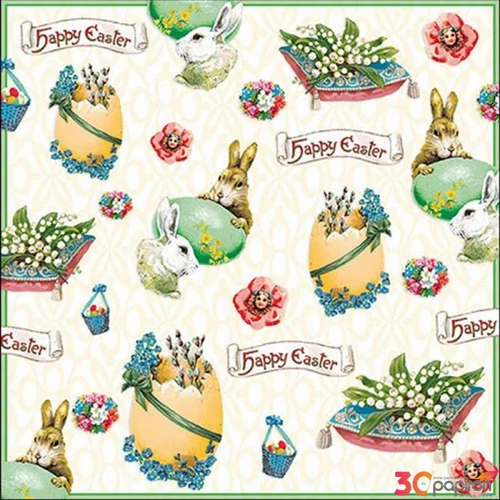Szalvéta Ambiente Easter banner papírszalvéta 33x33cm,20db-os