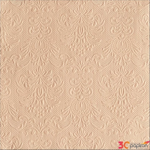 Szalvéta Ambiente Elegance beige dombornyomott 40x40cm,15db-os