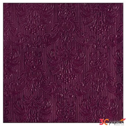 Szalvéta Ambiente Elegance Elegance berry dombornyomott papírszalvéta 25x25cm,15db-os