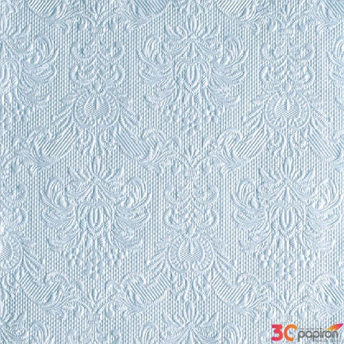Szalvéta Ambiente Elegance Blue pearl dombornyomott 40x40cm,15db-os