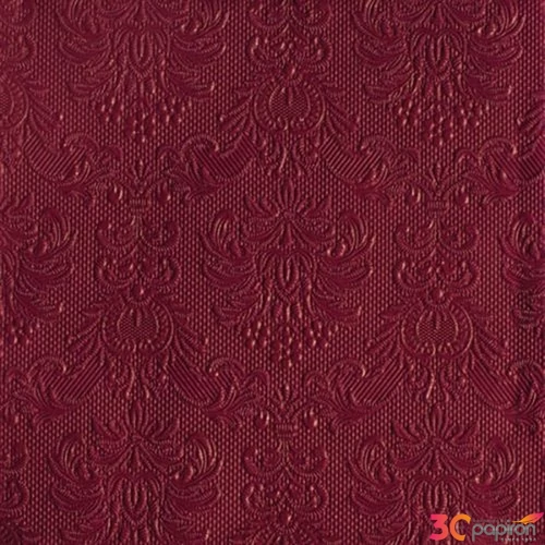 Szalvéta Ambiente Elegance bordeaux dombornyomott 40x40cm,15db-os