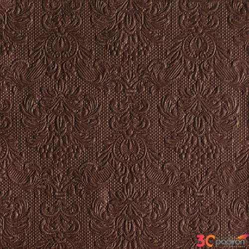 Szalvéta Ambiente Elegance brown dombornyomott 40x40cm,15db-os