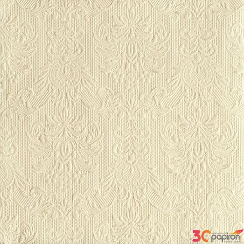 Szalvéta Ambiente Elegance cream dombornyomott 40x40cm,15db-os