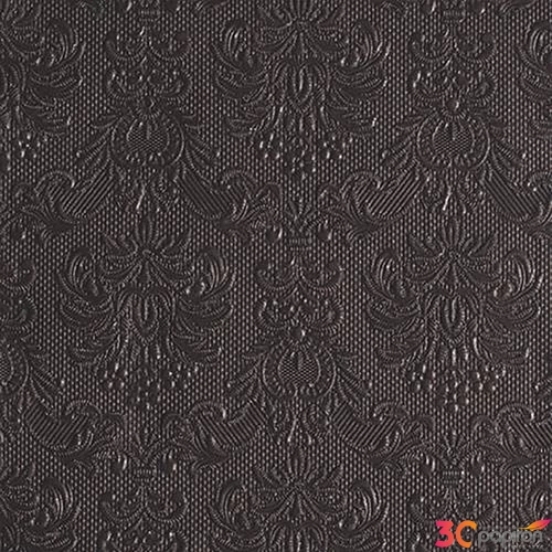 Szalvéta Ambiente Elegance Dark Grey dombornyomott p 40x40cm,15db-os