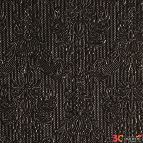 Szalvéta Ambiente Elegance Elegance Black dombornyomott papírszalvéta 25x25cm,15db-os