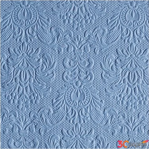 Szalvéta Ambiente Elegance Elegance jeans blue dombornyomott papírszalvéta 25x25cm,15db-os