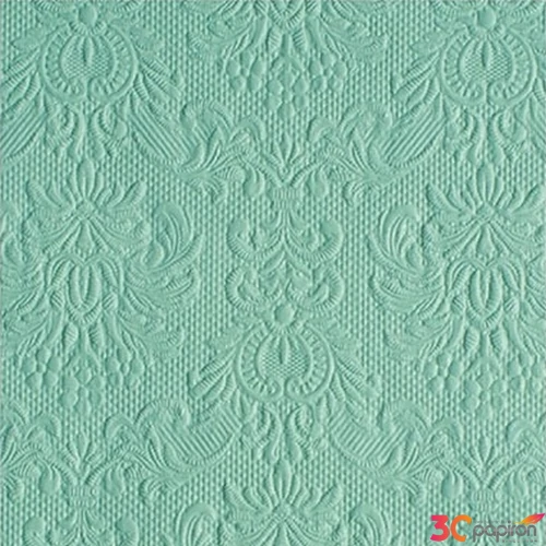 Szalvéta Ambiente Elegance Elegance pale aqua dombornyomott papírszalvéta 25x25cm,15db-os