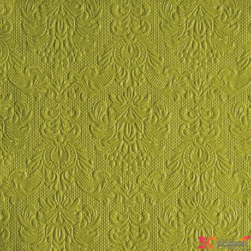 Szalvéta Ambiente Elegance green dombornyomott 40x40cm,15db-os