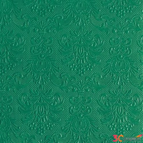 Szalvéta Ambiente Elegance Ivy Green dombornyomott 40x40cm,15db-os
