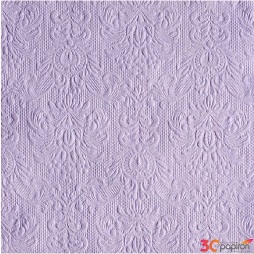 Szalvéta Ambiente Elegance Lavender dombornyomott 33x33cm 3rétegű 15db/csom