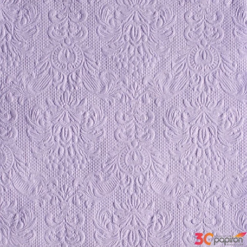 Szalvéta Ambiente Elegance lavender dombornyomott 40x40cm,15db-os