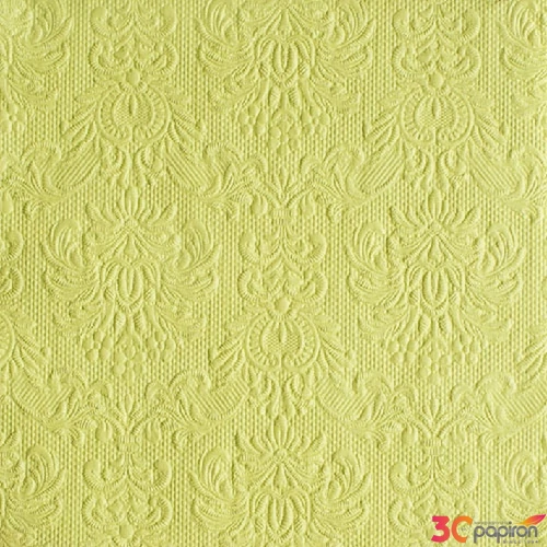 Szalvéta Ambiente Elegance light green dombornyomott 40x40cm,15db-os