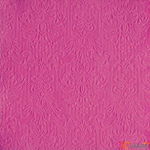 Szalvéta Ambiente Elegance magenta dombornyomott 33x33cm 3rétegű 15db/csom