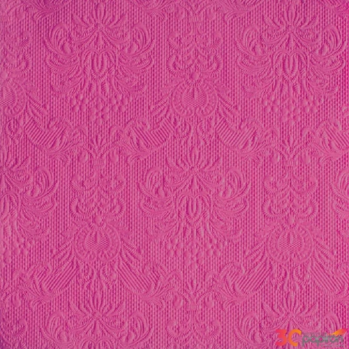 Szalvéta Ambiente Elegance magenta dombornyomott 40x40cm,15db-os