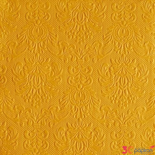 Szalvéta Ambiente Elegance Ocher dombornyomott 40x40cm,15db-os