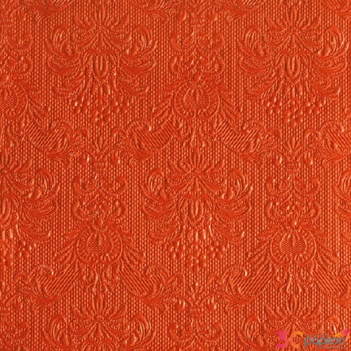 Szalvéta Ambiente Elegance Elegance orange dombornyomott 33x33cm 3rétegű 15db/csom