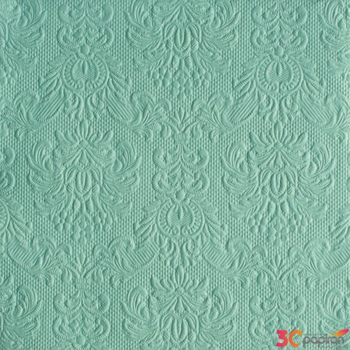 Szalvéta Ambiente Elegance Pale Aqua 33x33cm 3rétegű 15db/csom papírszalvéta 33x33cm, 15db-os