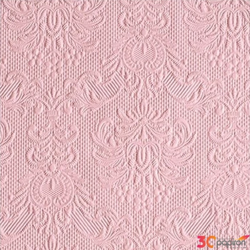 Szalvéta Ambiente Elegance Elegance pastel rose dombornyomott papírszalvéta 25x25cm,15db-os