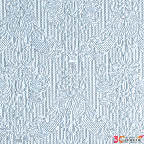 Szalvéta Ambiente Elegance Elegance pearl blue dombornyomott papírszalvéta 25x25cm,15db-os