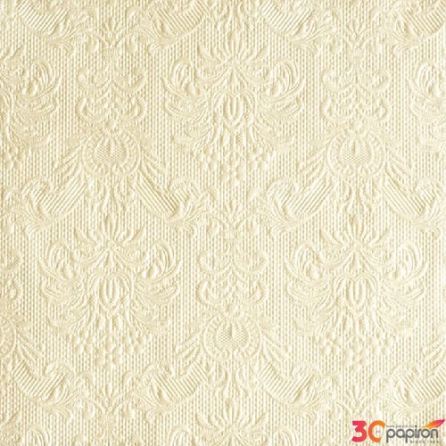 Szalvéta Ambiente Elegance pearl cream dombornyomott 40x40cm,15db-os