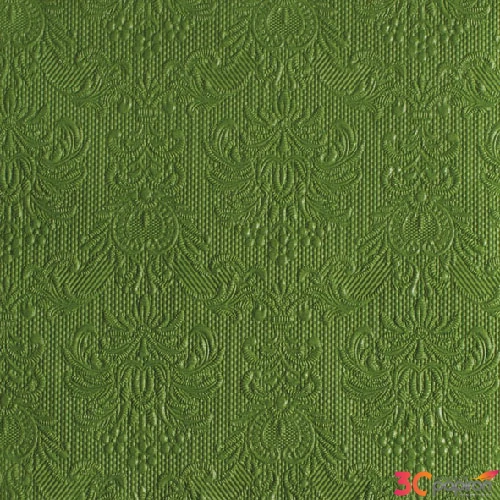 Szalvéta Ambiente Elegance Summer green dombornyomott 33x33cm 3rétegű 15db/csom