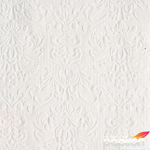 Szalvéta Ambiente Elegance White 25x25cm, 15lapos 3rétegű